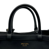 プラダ PRADA バックルバッグ ミディアム 1BA417 ブラック レザー レディース ショルダーバッグ