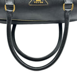 プラダ PRADA ミニボストン ブラック サフィアーノ レディース ショルダーバッグ