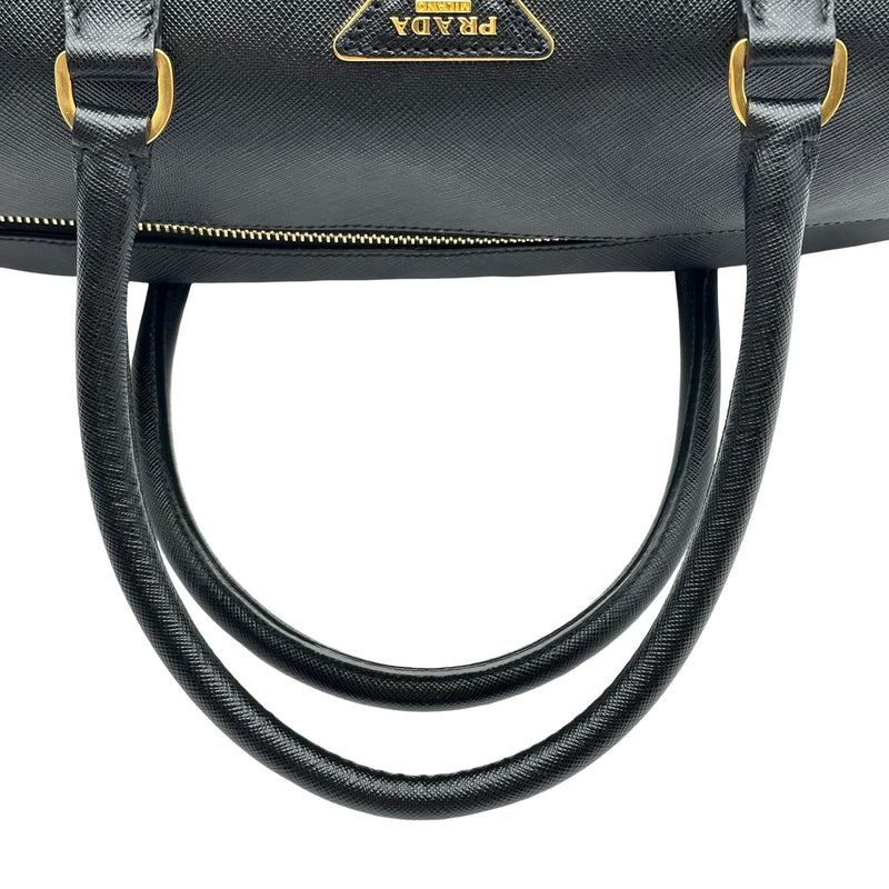 プラダ PRADA ミニボストン ブラック サフィアーノ レディース