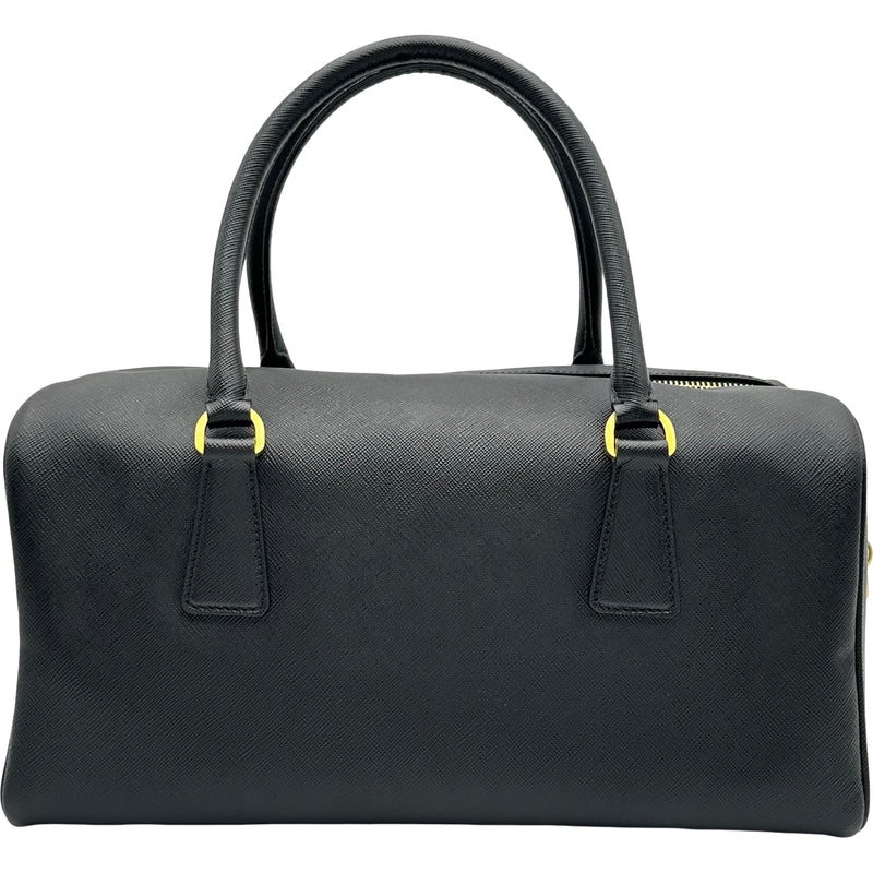 プラダ PRADA ミニボストン ブラック サフィアーノ レディース
