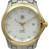 タグ・ホイヤー TAG HEUER リンク WJF1153.BB0579 ホワイトシェル ゴールド/ステンレススチール クオーツ メンズ 腕時計