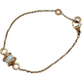 ブルガリ BVLGARI ビーゼロワンエレメントブレスレット ピンクゴールド Au750/セラミック ジュエリー