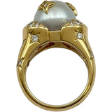 シャネル CHANEL コメットリング ゴールド 750 パール ダイヤモンド ジュエリー