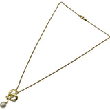 ミキモト MIKIMOTO ハートモチーフパールダイヤネックレス ゴールド K18 パール ダイヤモンド ジュエリー