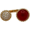 ヴァンクリーフ＆アーペル Van Cleef & Arpels ペルレクルールアントレレドアリング ピンクゴールド Au750 カーネリアン ダイヤモンド ジュエリー