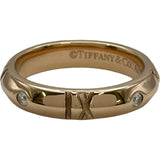 ティファニー TIFFANY＆CO アトラスxクローズドナローリング ピンクゴールド Au750 ダイヤモンド ジュエリー