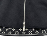 ルイ・ヴィトン LOUIS VUITTON モノグラム フーデッドポンチョ FICO17 ブラック ウール レディース その他アウター