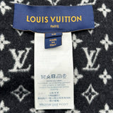 ルイ・ヴィトン LOUIS VUITTON モノグラム フーデッドポンチョ FICO17 ブラック ウール レディース その他アウター