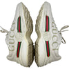 グッチ GUCCI ラインレザーローカットスニーカー 500877 ホワイト レザー メンズ スニーカー