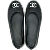シャネル CHANEL ココマークバレリーナ スニーカー G46593 ブラック レザー レディース スニーカー