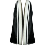 シャネル CHANEL ココマークバレリーナ スニーカー G46593 ブラック レザー レディース スニーカー