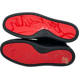 クリスチャン・ルブタン Christian louboutin スワロフスキーハイカットスニーカー ブラック キャンバス メンズ スニーカー