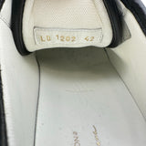 ルイ・ヴィトン LOUIS VUITTON ×草間彌生 スクアッドライン スニーカー LD1202 ブラック レザー メンズ スニーカー