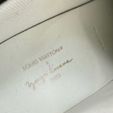 ルイ・ヴィトン LOUIS VUITTON ×草間彌生 スクアッドライン スニーカー LD1202 ブラック レザー メンズ スニーカー