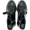 プラダ PRADA トライアングルロゴショートブーツ ブラック レザー レディース ブーツ