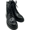 プラダ PRADA トライアングルロゴショートブーツ ブラック レザー レディース ブーツ