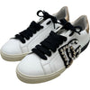 ドルチェ＆ガッバーナ Dolce & Gabbana ビジューロゴローカットスニーカー ホワイト レザー レディース スニーカー