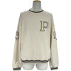 プラダ PRADA ロゴパッチスウェットシャツ 134709 ベージュ コットン メンズ スウェット