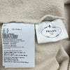 プラダ PRADA ロゴパッチスウェットシャツ 134709 ベージュ コットン メンズ スウェット