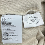 プラダ PRADA ロゴパッチスウェットシャツ 134709 ベージュ コットン メンズ スウェット