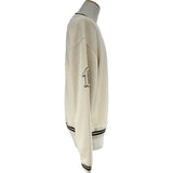 プラダ PRADA ロゴパッチスウェットシャツ 134709 ベージュ コットン メンズ スウェット