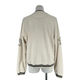 プラダ PRADA ロゴパッチスウェットシャツ 134709 ベージュ コットン メンズ スウェット