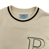 プラダ PRADA ロゴパッチスウェットシャツ 134709 ベージュ コットン メンズ スウェット