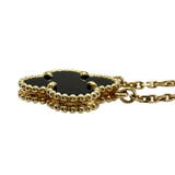 ヴァンクリーフ＆アーペル Van Cleef & Arpels ヴィンテージアルハンブラネックレス ゴールド Au750 オニキス ジュエリー