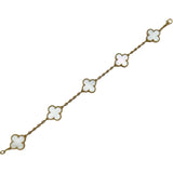 ヴァンクリーフ＆アーペル Van Cleef & Arpels ヴィンテージアルハンブラブレス5P ゴールド Au750 マザーオブパール ジュエリー