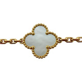 ヴァンクリーフ＆アーペル Van Cleef & Arpels ヴィンテージアルハンブラブレス5P ゴールド Au750 マザーオブパール ジュエリー
