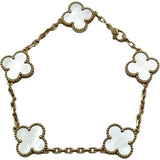 ヴァンクリーフ＆アーペル Van Cleef & Arpels ヴィンテージアルハンブラブレス5P ゴールド Au750 マザーオブパール ジュエリー