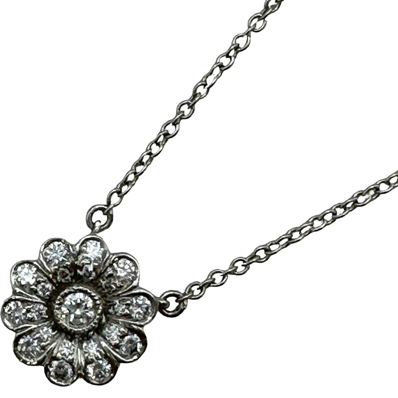 ティファニー TIFFANY＆CO フラワーダイヤネックレス プラチナ Pt950