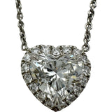 ハリーウィンストン HARRY WINSTON ハートシェイプネックレス プラチナ Pt950 ダイヤモンド ジュエリー