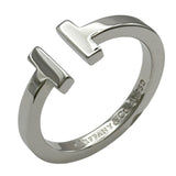 ティファニー TIFFANY＆CO Tスクエアリング ホワイトゴールド Au750 ジュエリー