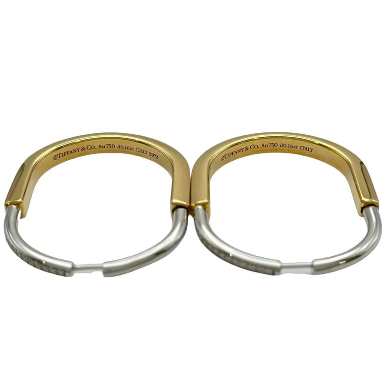最終値下げTiffany & Co. ゴールド ダイヤモンド ピアス ティファニー TIFFANY＆CO ロックダイヤピアス ゴールド/ホワイト