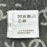 シャネル CHANEL ココマーク総柄ノーカラーデニムジャケット P72591 グレー デニム レディース デニムジャケット