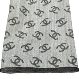 シャネル CHANEL ココマーク総柄ノーカラーデニムジャケット P72591 グレー デニム レディース デニムジャケット
