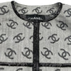 シャネル CHANEL ココマーク総柄ノーカラーデニムジャケット P72591 グレー デニム レディース デニムジャケット