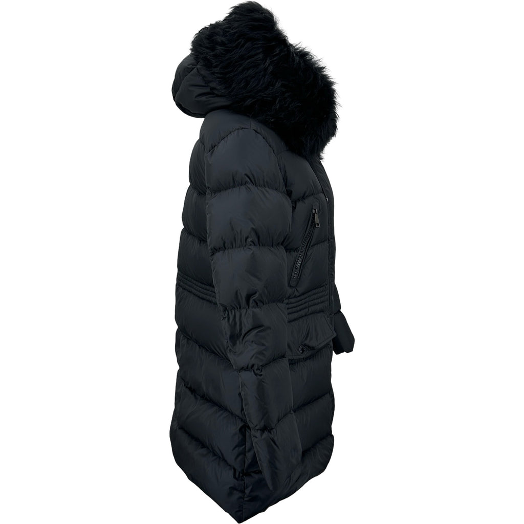 モンクレール MONCLER APHROTI ファー付ダウンコート ブラック