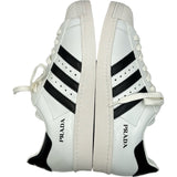 プラダ PRADA ×adidas スーパースター ローカットスニーカー FW6680 ホワイト レザー メンズ スニーカー