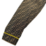 フェンディ FENDI FF総柄ロゴワッペンワークジャケット FW0918 ブラウン ポリエステル メンズ その他アウター