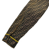 フェンディ FENDI FF総柄ロゴワッペンワークジャケット FW0918 ブラウン ポリエステル メンズ その他アウター