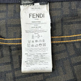 フェンディ FENDI FF総柄ロゴワッペンワークジャケット FW0918 ブラウン ポリエステル メンズ その他アウター