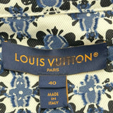 ルイ・ヴィトン LOUIS VUITTON モノグラムフラワーモザイク デニムジャケット FRJA27 ネイビー デニム レディース デニムジャケット