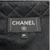 シャネル CHANEL マトラッセココマークモザイクシルクシャツ P79880 ブラック シルク レディース 長袖シャツ
