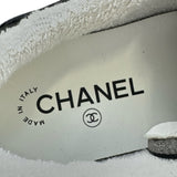 シャネル CHANEL マトラッセ ココマークキルティングローカットスニーカー G35190 ブラック スエード レディース スニーカー