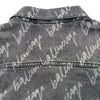 バレンシアガ BALENCIAGA ロゴ総柄デニムジャケット 662853 ブラック デニム メンズ デニムジャケット