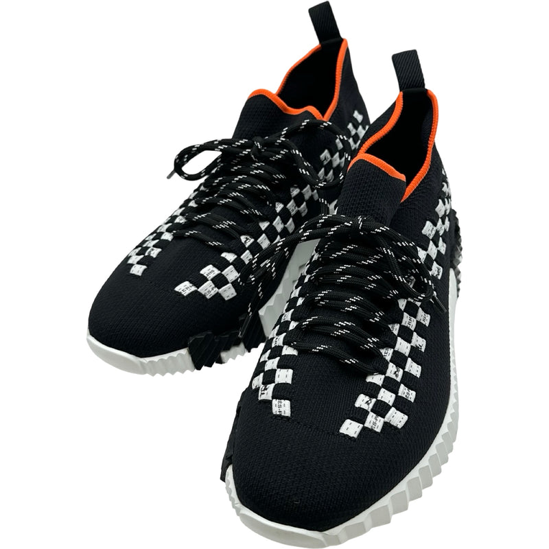エルメス HERMES フレックス ローカットスニーカー ブラック メッシュ