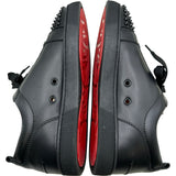クリスチャン・ルブタン Christian louboutin ルイスジュニアスパイクローカットスニーカー ブラック レザー メンズ スニーカー