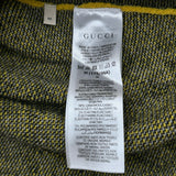 グッチ GUCCI GGスカンク柄ニットカーディガン 716113 イエロー ウール メンズ カーディガン
